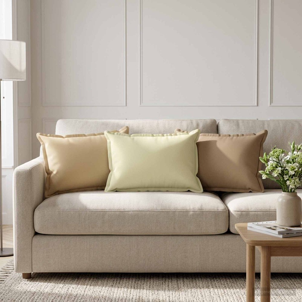 vidaXL Kudde med kudde HOUTEN 2 st Gräddvit Polyester