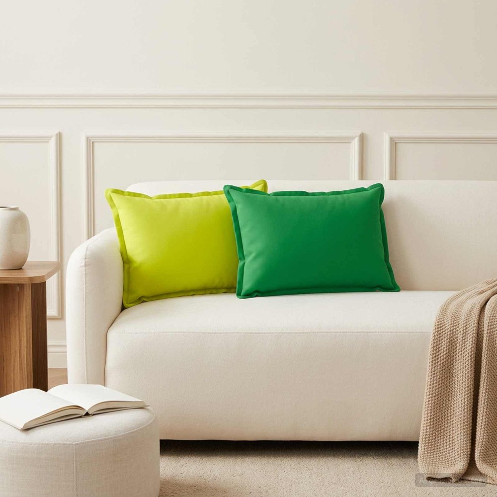 vidaXL Kudde med kudde HOUTEN 6 st Grön Polyester