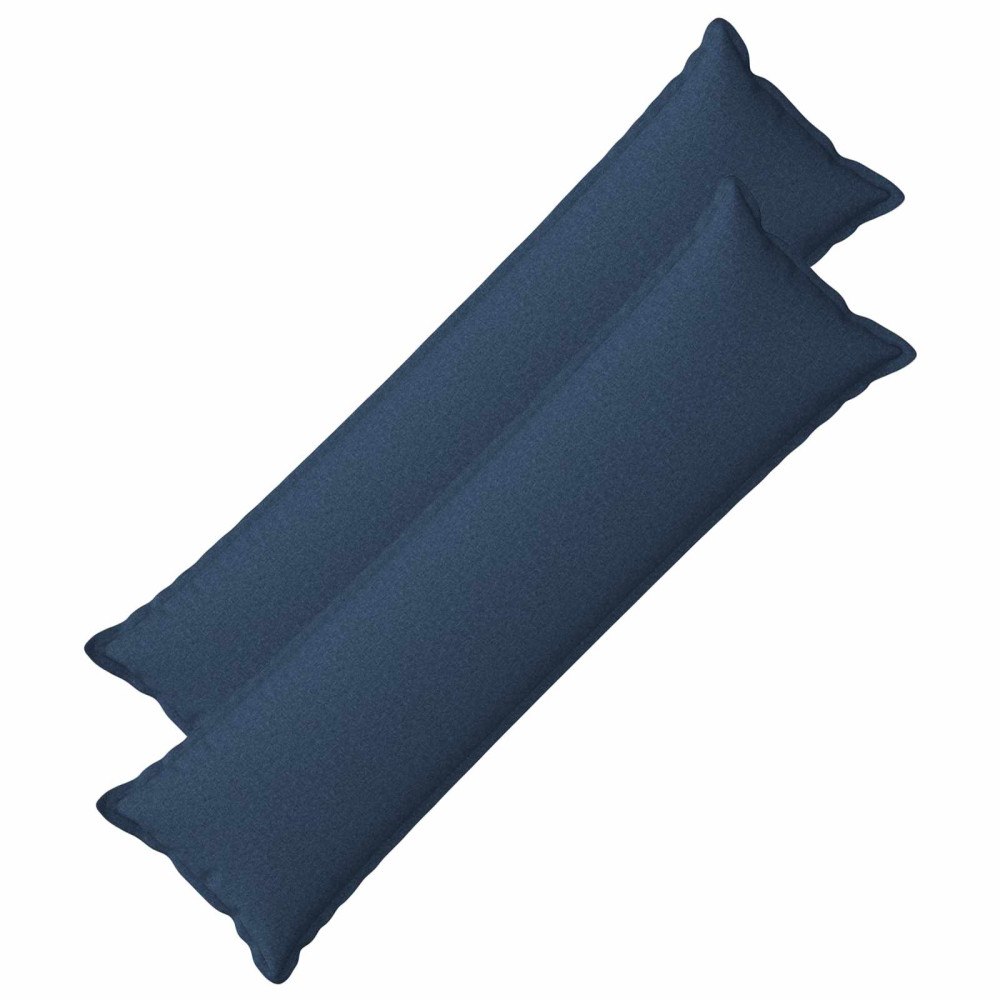 vidaXL Kudde med kudde HOUTEN 2 st Blå Faux Linne