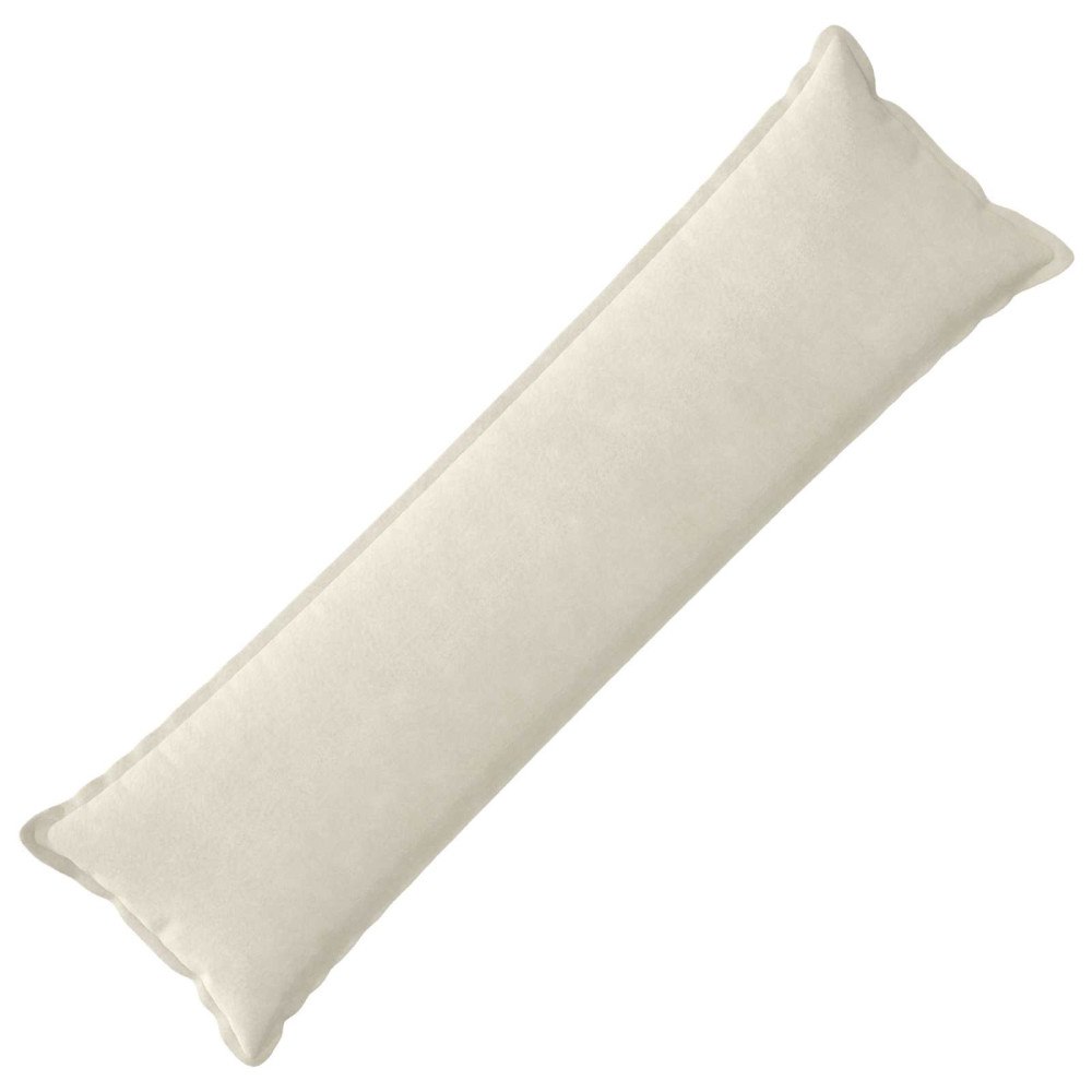 vidaXL Kudde med kudde HOUTEN Gräddvit 40 x 145 cm Mikrofiber Fleece