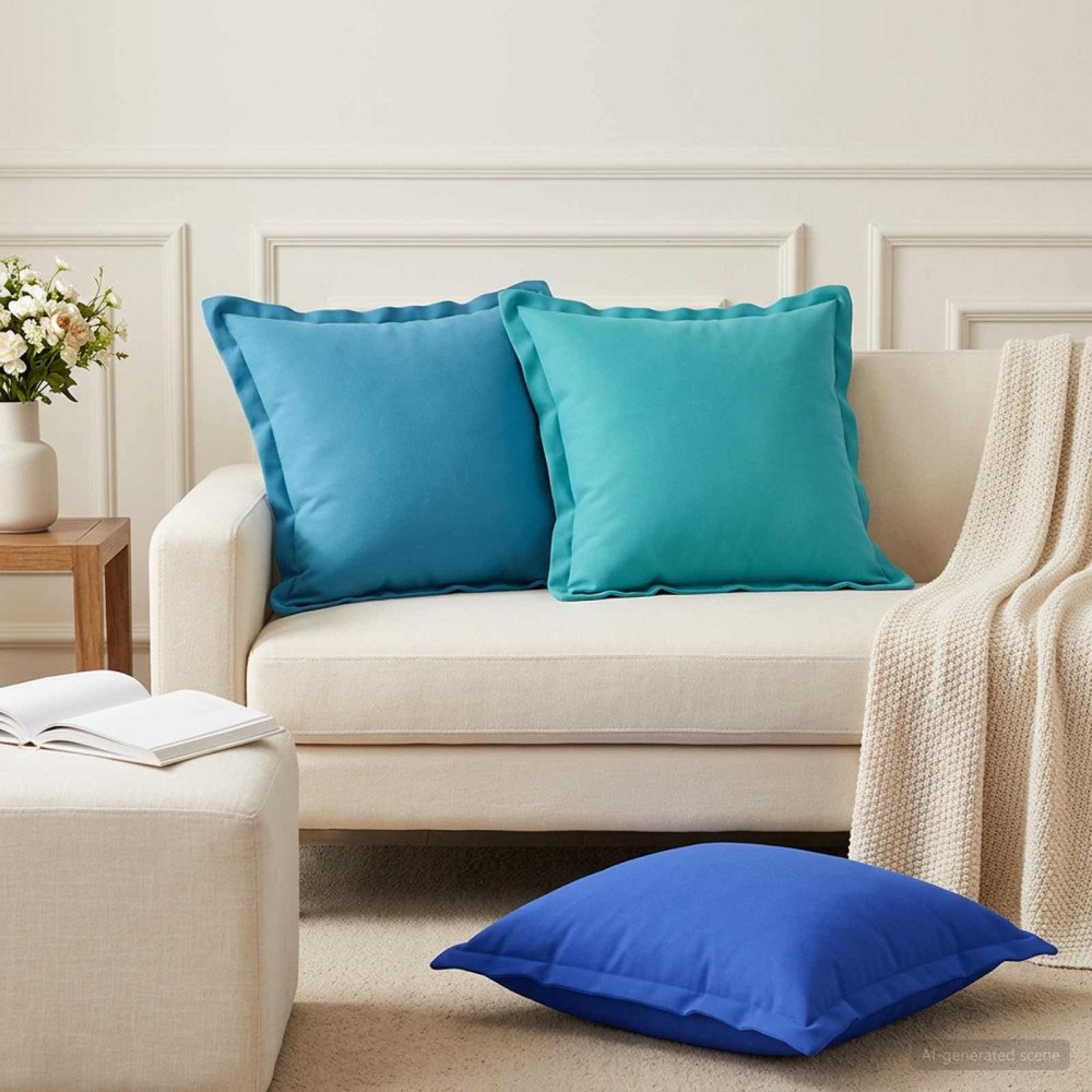 vidaXL Kudde med kudde HOUTEN 12 st Kungsblå Polyester