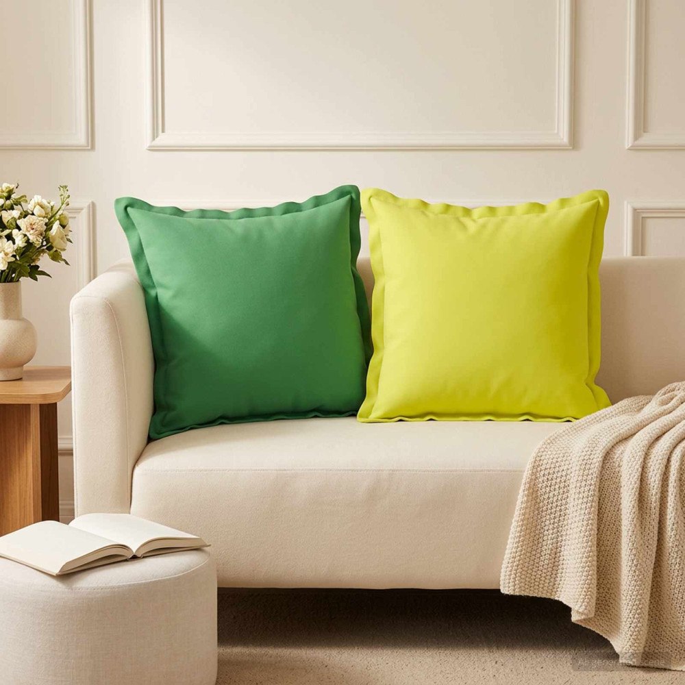 vidaXL Kudde med kudde HOUTEN 12 st Grön Polyester