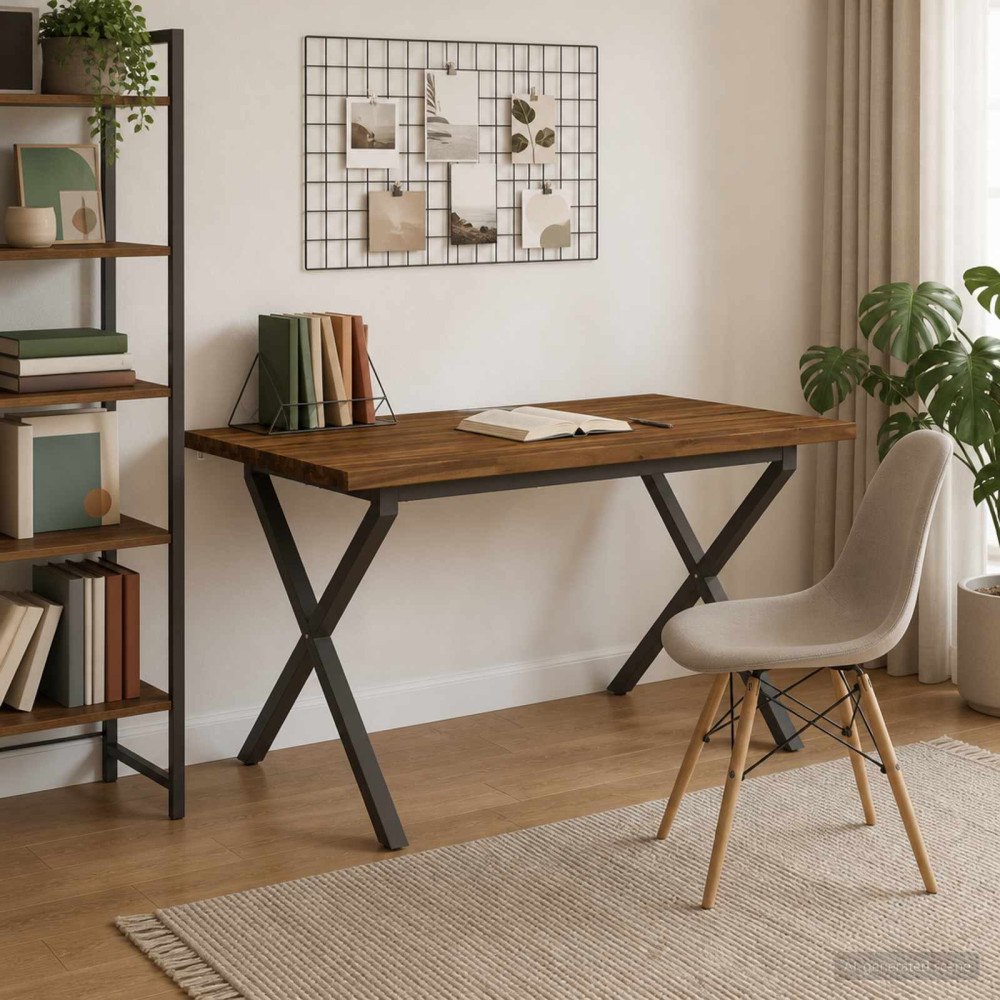 vidaXL Live Edge Matbord 120 x 80 x 75 cm Massivt Akaciaträ