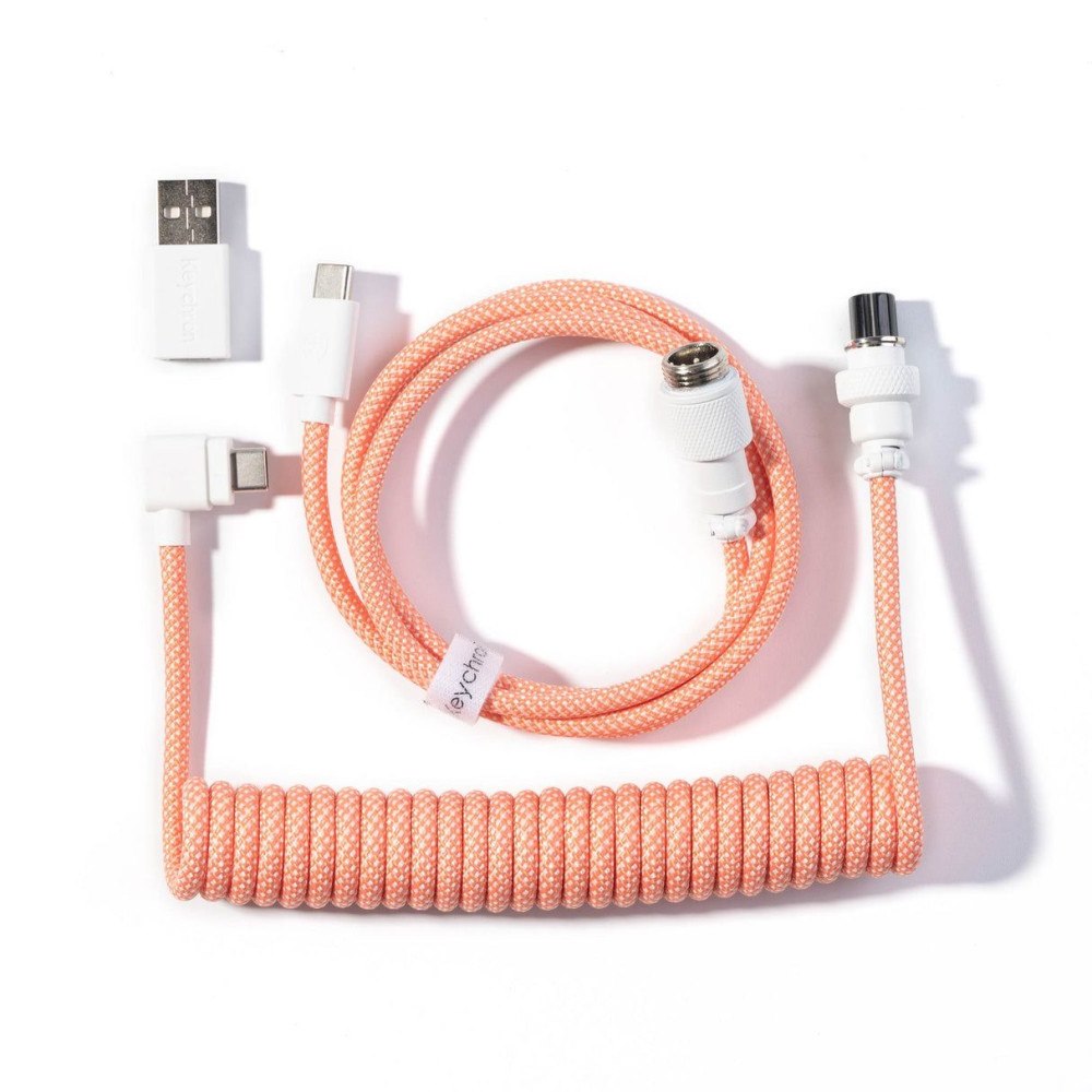 Keychron Keychron Coiled Aviator Cable 8K, Orange, 176 m, 1 styck, Co...