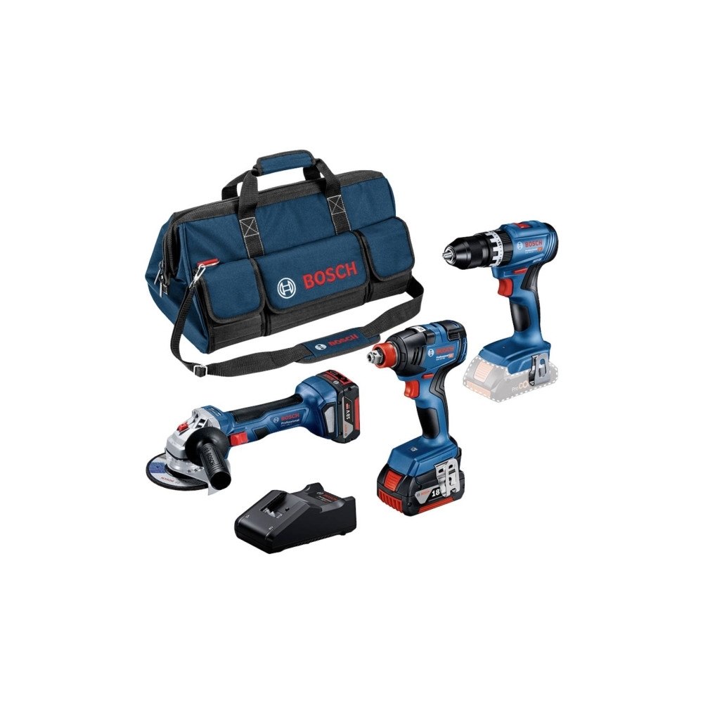 Bosch Powertools Bosch Professional 18V verktygssats GSB 18V-45/GDX 18V-200/G...