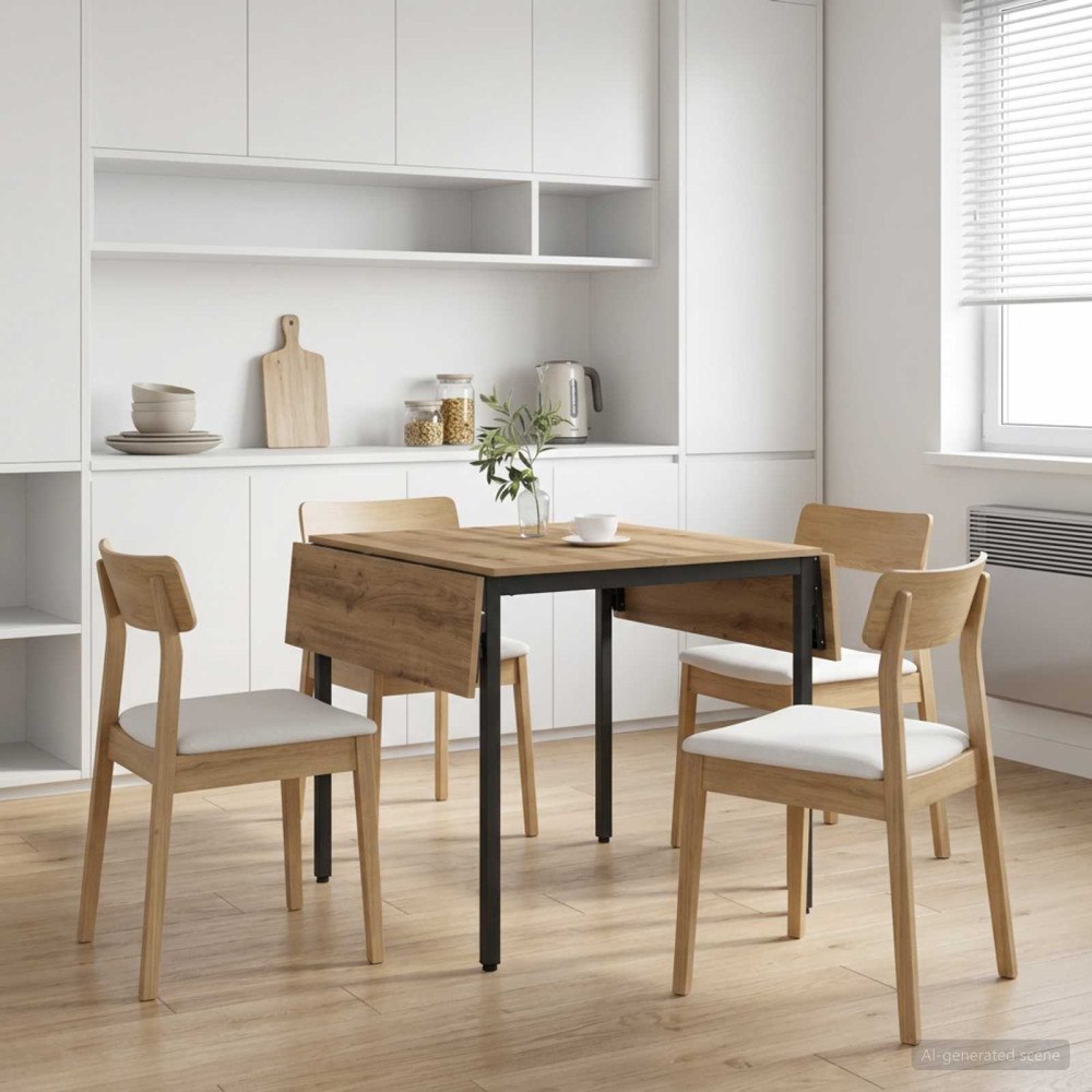 vidaXL Utbyggbart matbord 120 x 81,5 x 75 cm Konstruerat trä
