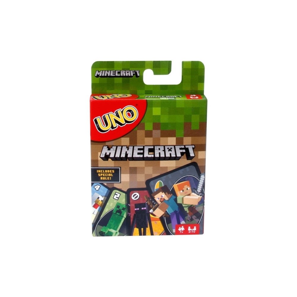 Mattel Games Mattel Games UNO Minecraft kortspel, 112 kort, 2–10 spelare,...