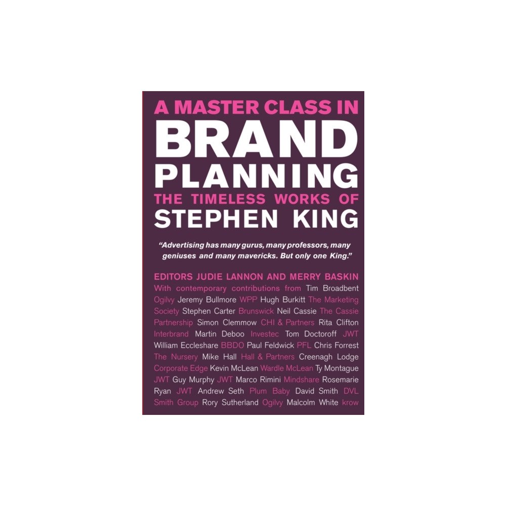 John Wiley & Sons Inc A Master Class In Brand Planning – The Timeless Works of Stephen King (inbunden, eng)