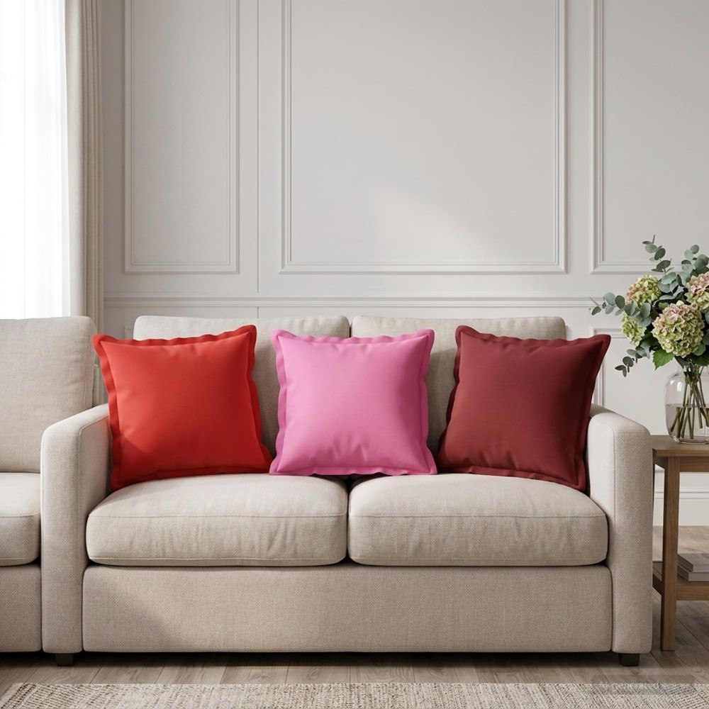 vidaXL Kudde med kudde HOUTEN 6 st Röd Polyester