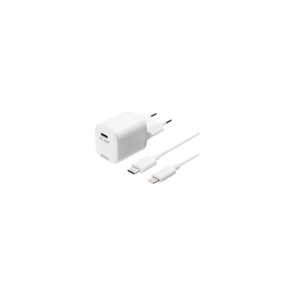 Deltaco DELTACO USBC-AC141 strömadapter - USB-C - 20 watt