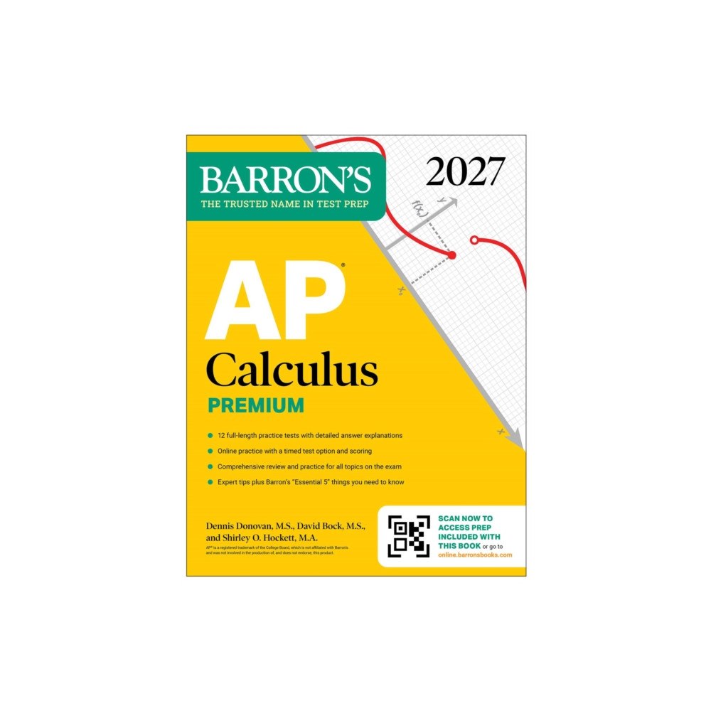 Kaplan Publishing AP Calculus Premium, 2027: Prep Book with 12 Practice Tests + Comprehensive Review + Online Practice (Barron's AP Prep)...