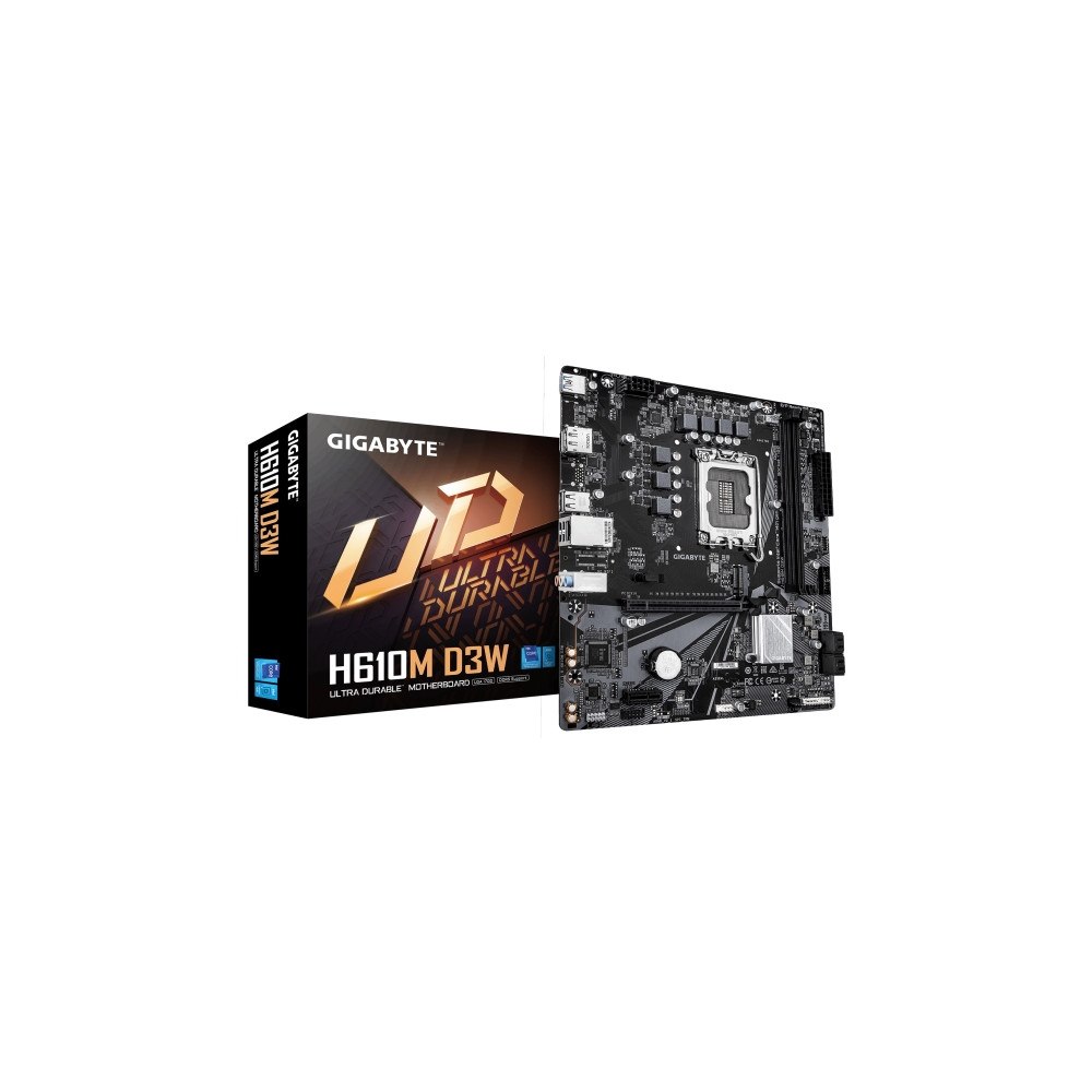 Gigabyte Technology Gigabyte H610M D3W moderkort Intel H610 LGA 1700 Micro-ATX D...