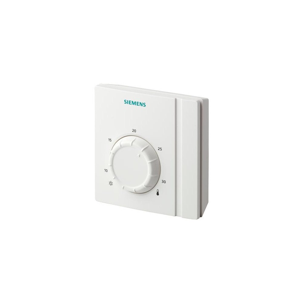 Siemens Siemens RAA21 rumstermostat 8…30 °C värme/kyla NO/NC-omkoppl...