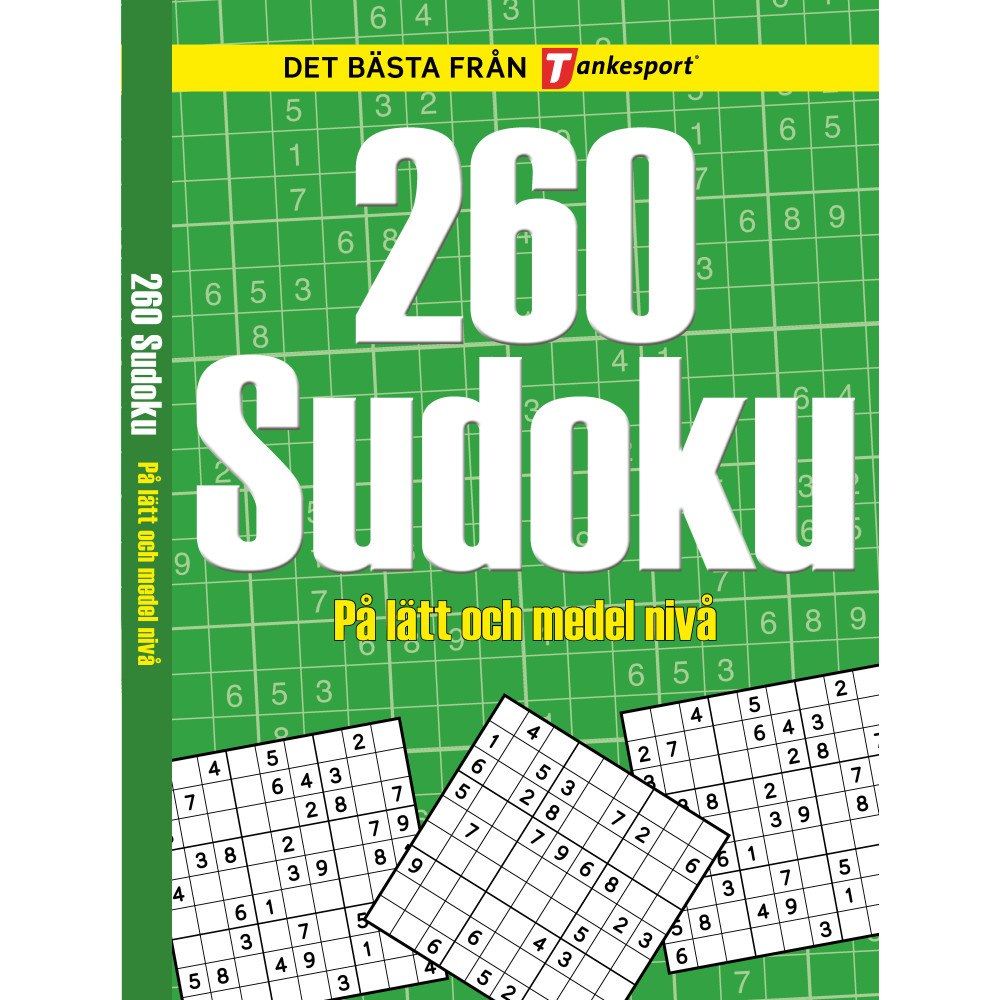 Stevali 260 Sudoku : på lätt och medel nivå (häftad)