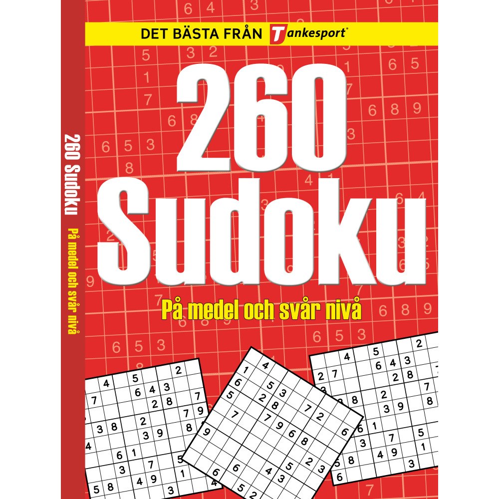 Stevali 260 Sudoku : på medel och svår nivå (bok)