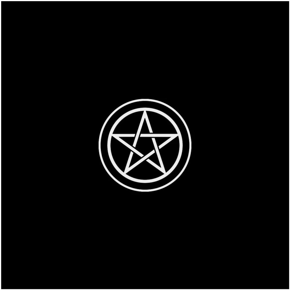 Lo Scarabeo Tarot cloth pentacle  black tp02