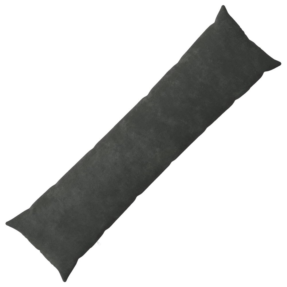 vidaXL Kudde med kudde HEERLEN Antracit 40 x 145 cm Mikrofiber Fleece