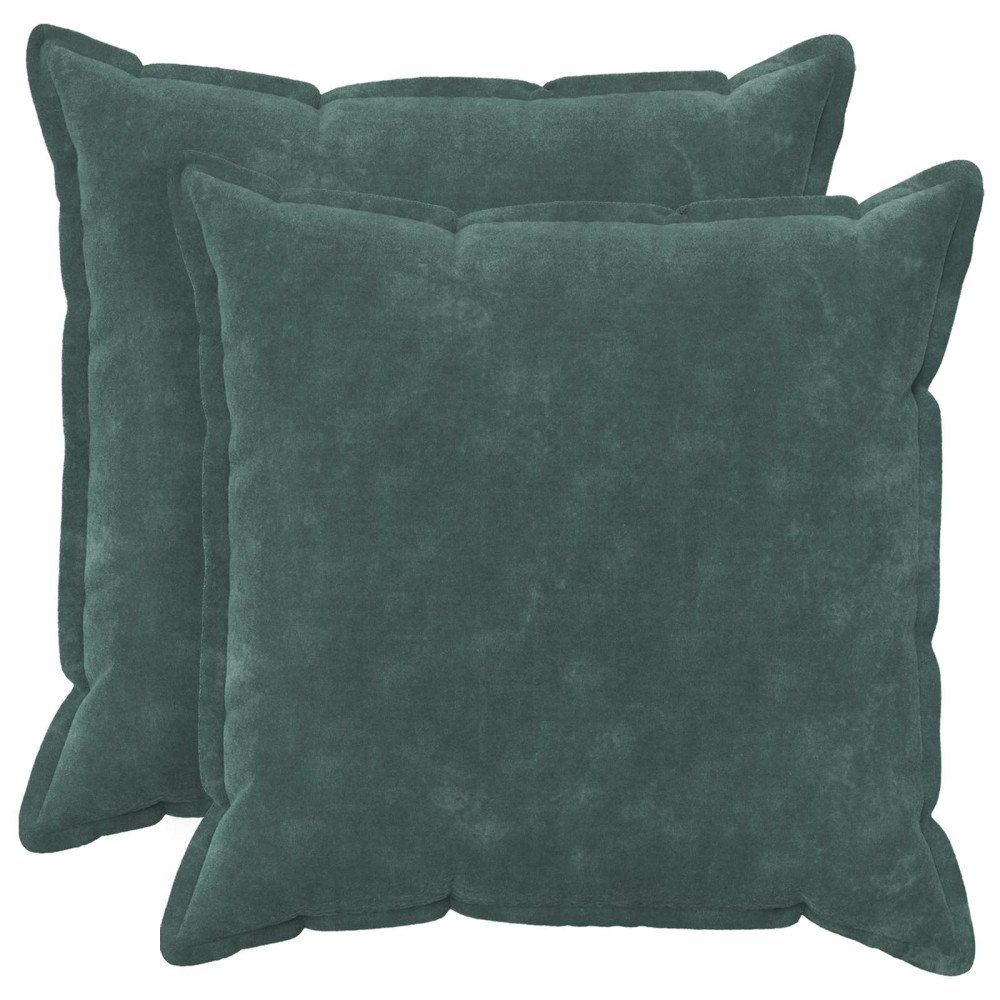 vidaXL Kudde med kudde HOUTEN 2 st HavBlå Mikrofiber Fleece