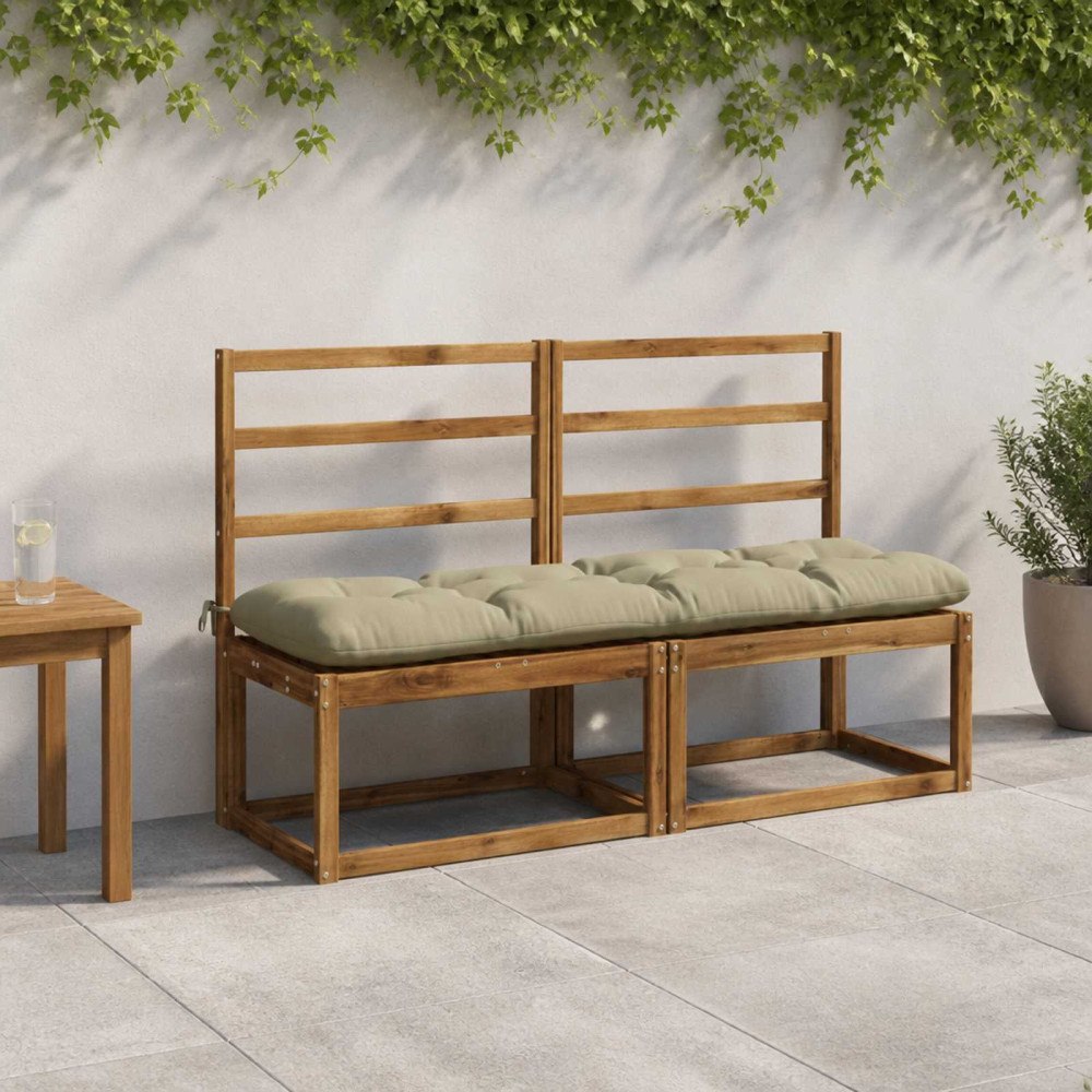 vidaXL Bänk kudde VIANEN 100% Polyester Ljusgrön 150 x 40 x 12 cm