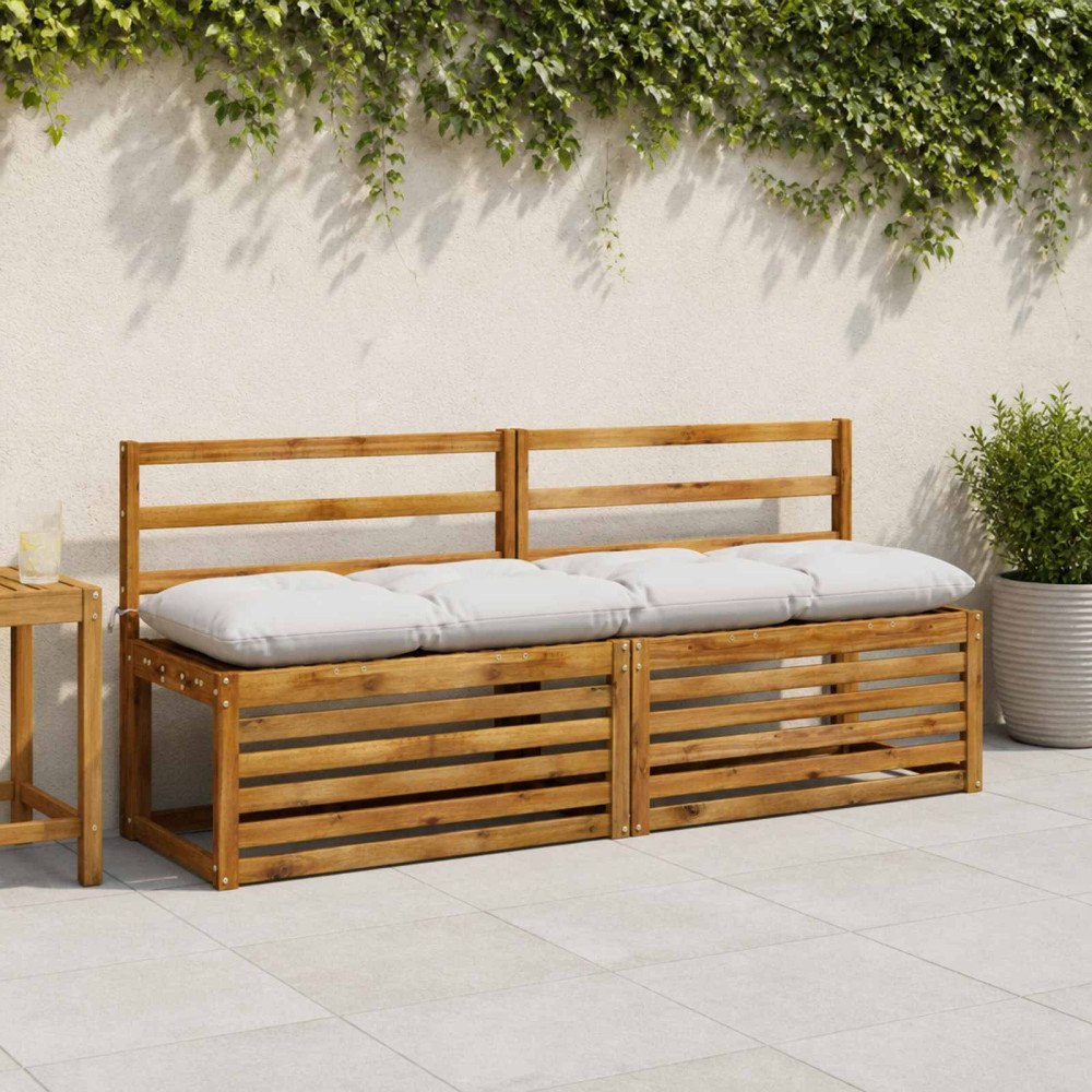 vidaXL Bänk kudde VIANEN 100% Polyester Vit 160 x 40 x 12 cm
