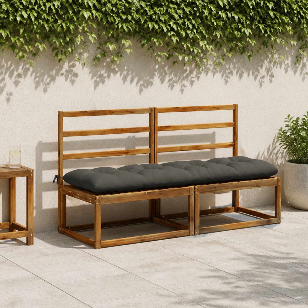 vidaXL Bänk kudde VIANEN 100% Polyester Antracit 170 x 50 x 12 cm