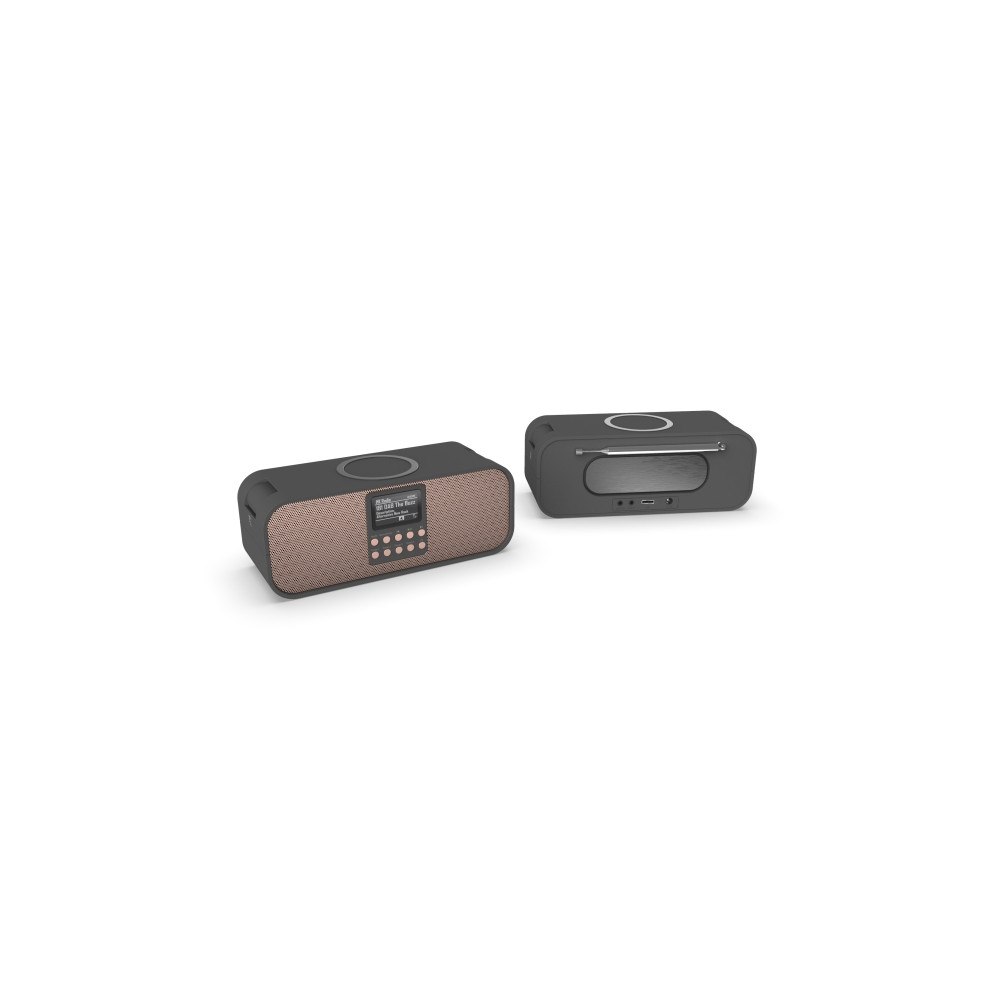 Scansonic Scansonic PA8001 DAB+/FM-radio med trådlös Qi-laddning upp t...
