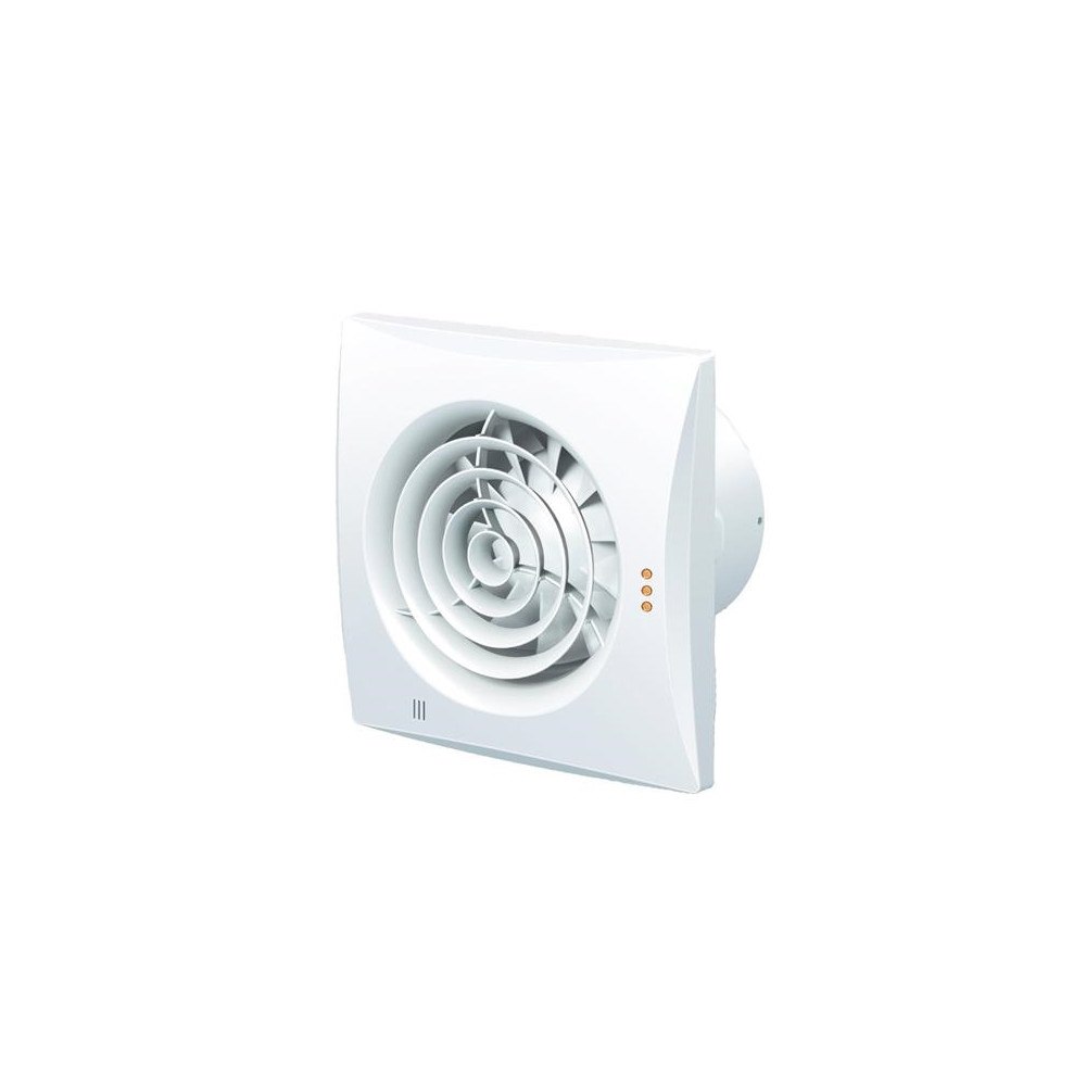 DUKA Ventilation DUKA PRO 35 TH badrumsfläkt Ø150 mm fukt- och tidsstyrd, vit