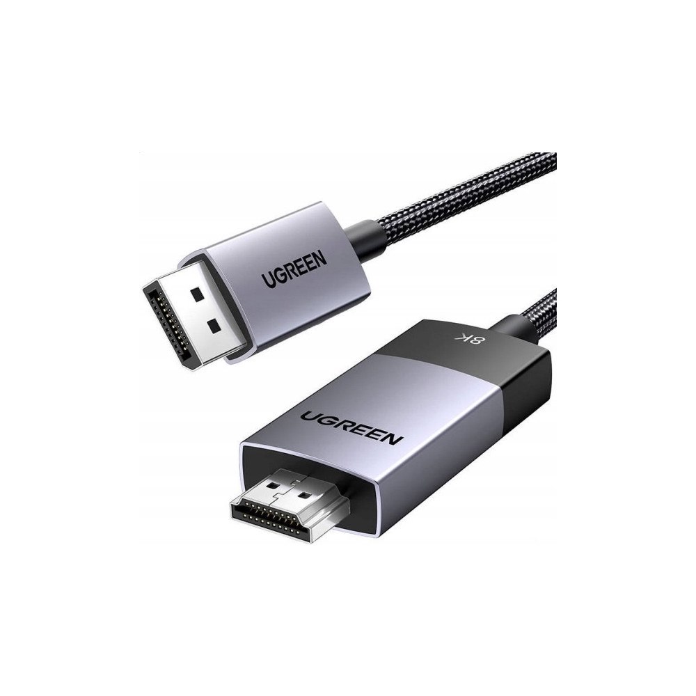Ugreen Ugreen DP115 DisplayPort till HDMI-kabel 8k 60 Hz 1 m (80395...