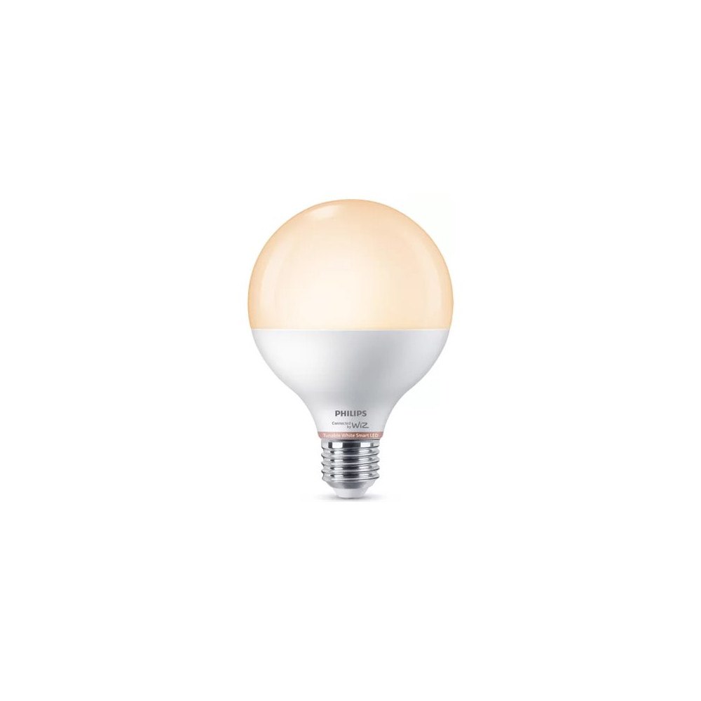 Philips Smart Philips Smart LED - LED-glödlampa - form: G95 - glaserad finish - E27 - 11 W - varmt till kallt vitt ljus - 2700-6500 K...