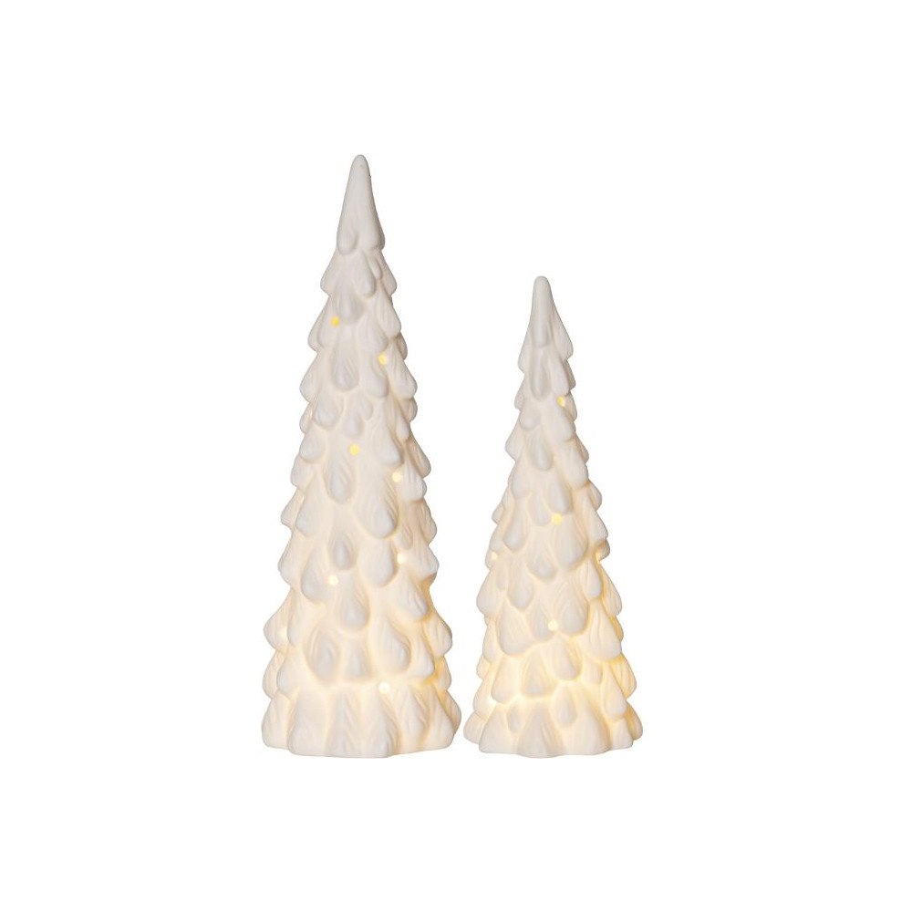 STAR TRADING Dekoration Gran LED 17+26cm 2/fp