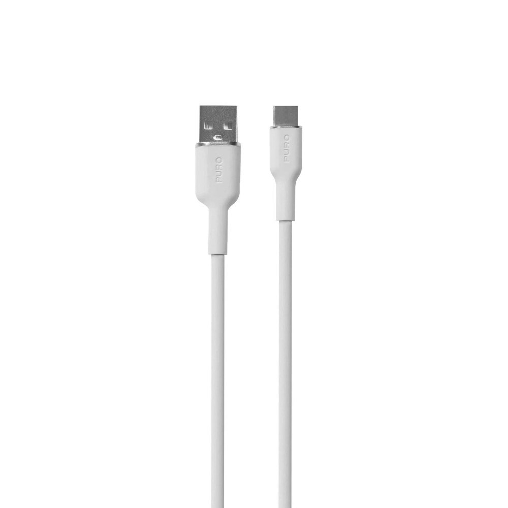 PURO Puro Soft USB-A till USB-C-kabel 1,5 m