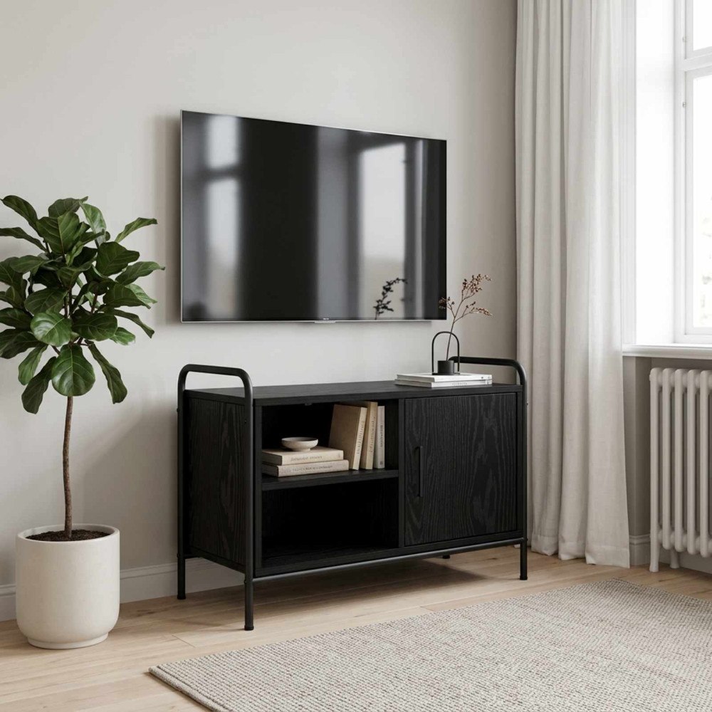 vidaXL TV-skåp 67,5 x 33 x 50 cm Svart ek