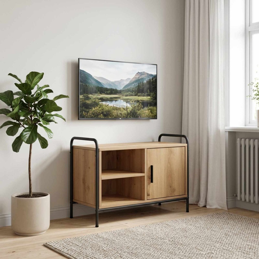 vidaXL TV-skåp 67,5 x 33 x 50 cm Artisan-ek