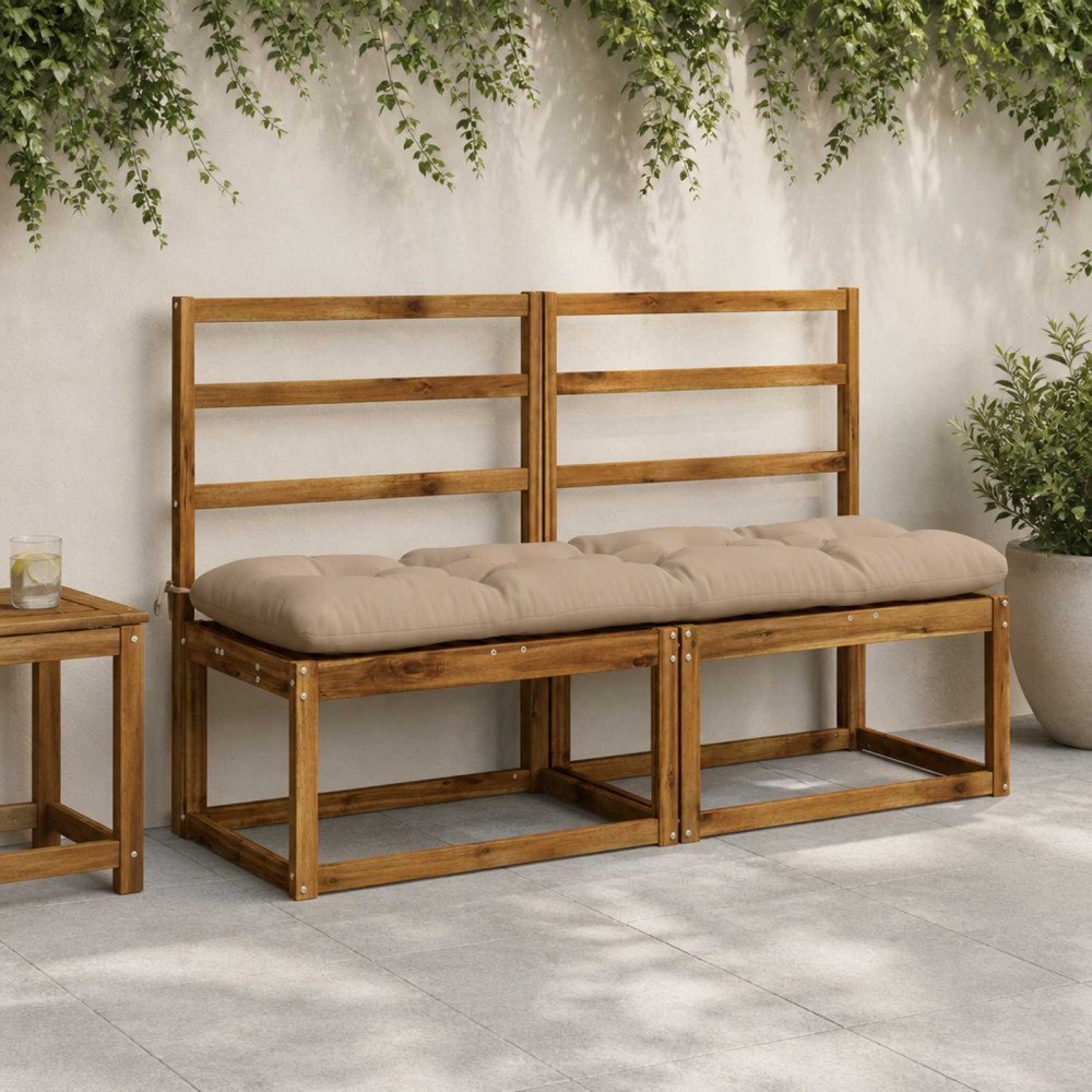 vidaXL Bänk kudde VIANEN 100% Polyester Sand 150 x 40 x 12 cm