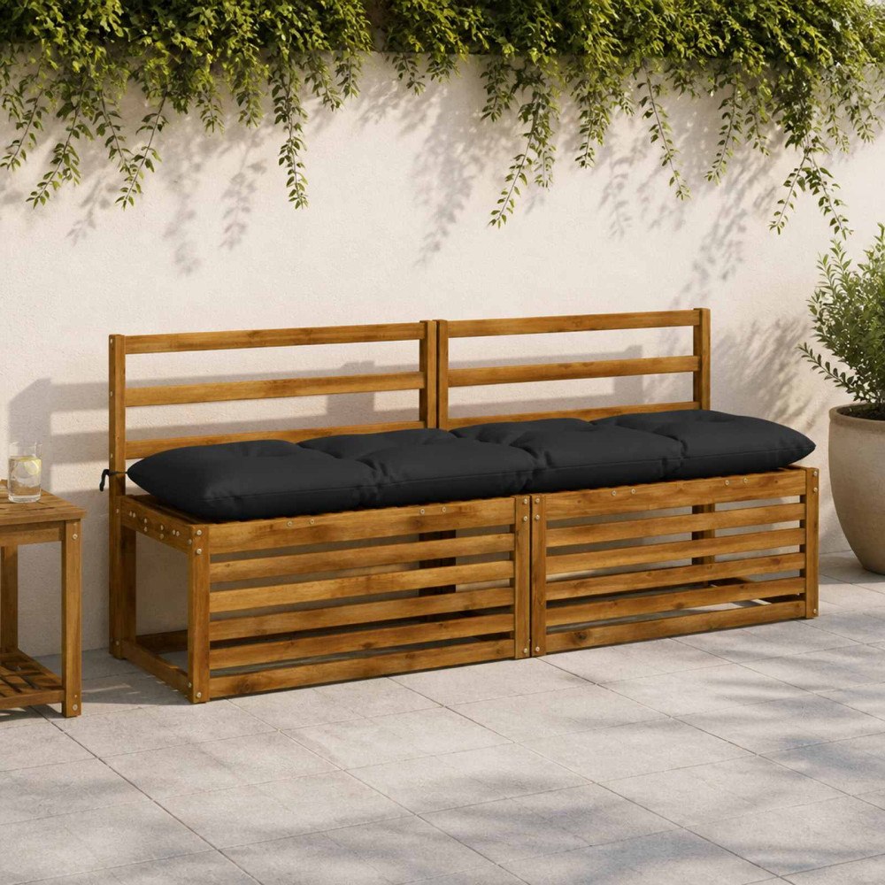 vidaXL Bänk kudde VIANEN 100% Polyester Mörkblå 160 x 40 x 12 cm