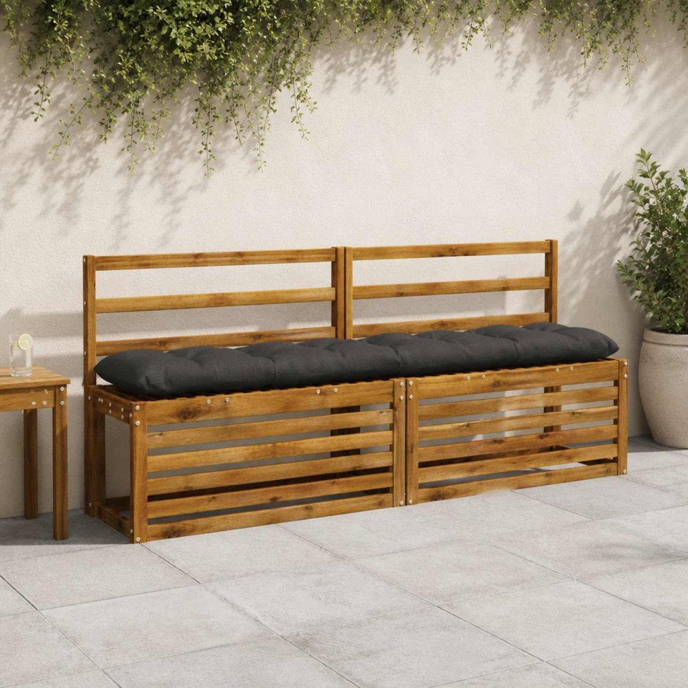 vidaXL Bänk kudde VIANEN 100% Polyester Antracit 170 x 30 x 12 cm