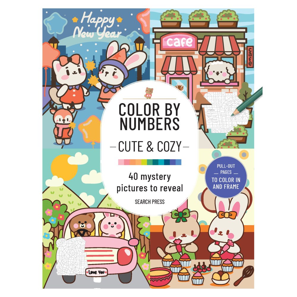 Search Press CBN: Cute and Cozy: 40 mystery pictures to reveal (häftad, eng)
