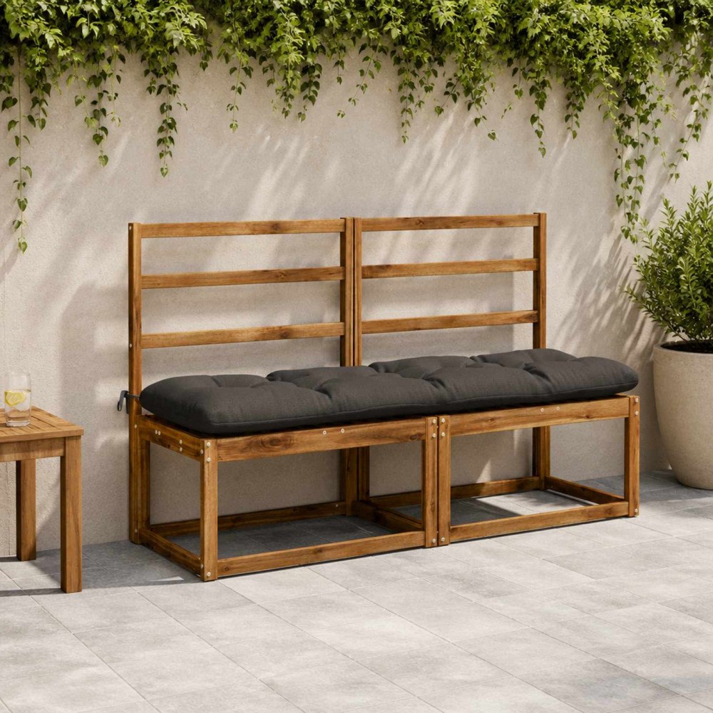 vidaXL Bänk kudde VIANEN 100% Polyester Antracit 150 x 40 x 12 cm