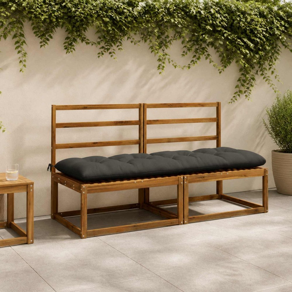 vidaXL Bänk kudde VIANEN 100% Polyester Antracit 170 x 60 x 12 cm
