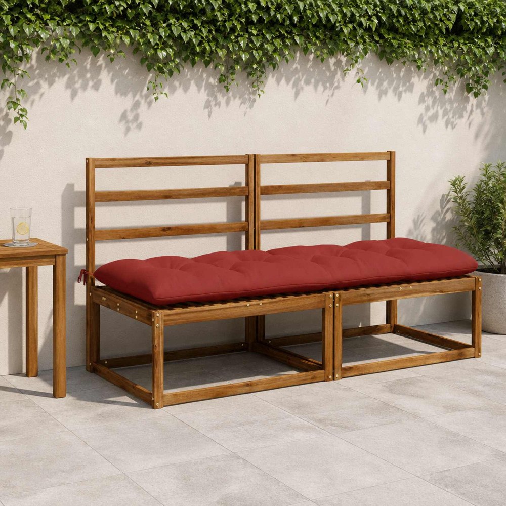 vidaXL Bänk kudde VIANEN 100% Polyester Röd 180 x 60 x 12 cm