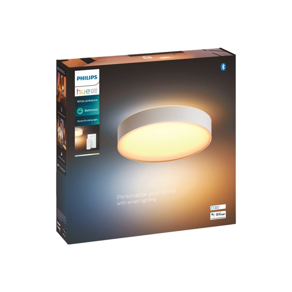 Philips Philips Hue White ambiance Devere M - innertakslampa - LED - 19.2 W - varmt till kallt vitt ljus - 2200-6500 K - vit