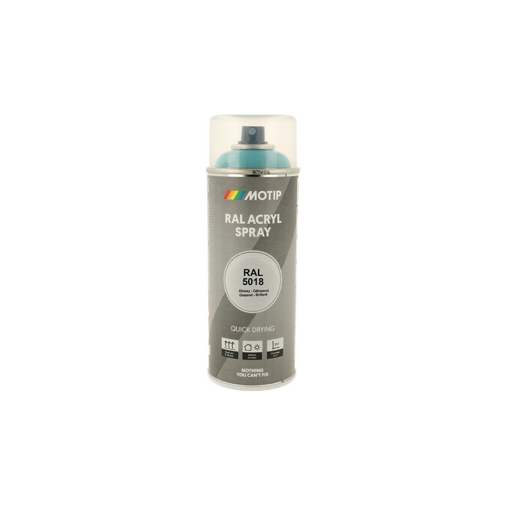 Motip Motip Industrial RAL 5018 sprayfärg högblank 400 ml turkosbl...