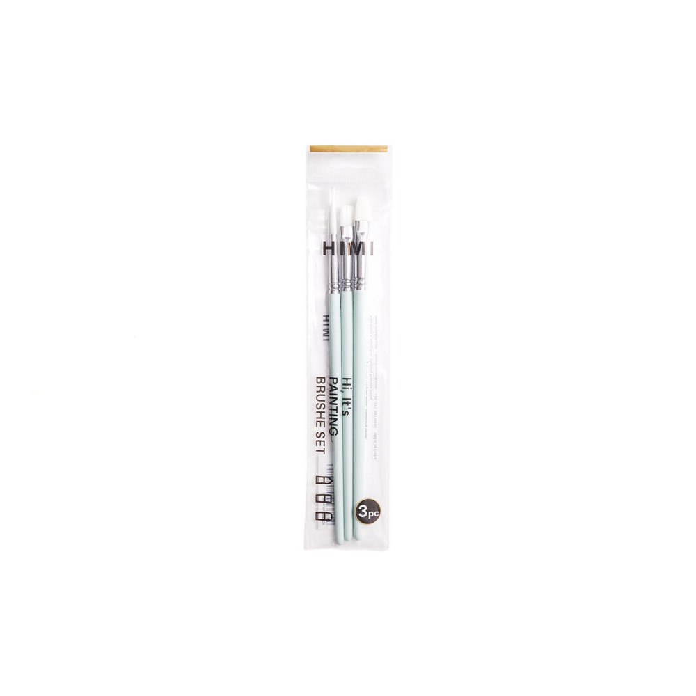 HIMI HIMI penslar – 3 gröna penslar / HIMI Brush Set of 3 Green Edition