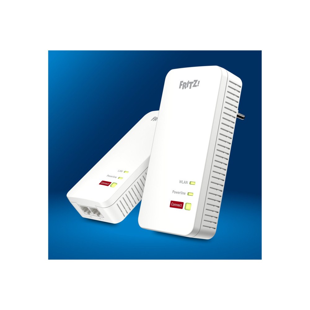 FRITZ! FRITZ!Powerline 1240 AX - Wi-Fi Set - PowerLine adaptersats - Wi-Fi 6 - vägginsticksbar