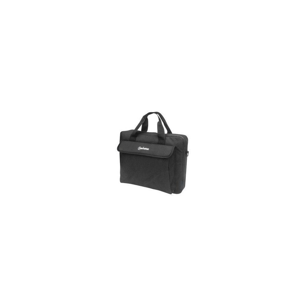 Manhattan Manhattan London Laptop Bag 14.1", Top Loader, Black, LOW COST, Accessories Pocket, Shoulder Strap (removable), Notebook...