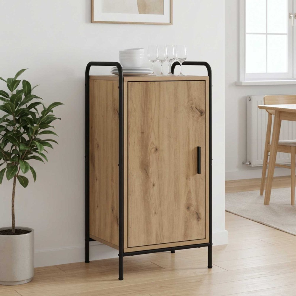 vidaXL Sideboard Artisan-ek 97 x 33 x 81 cm Konstruerat trä
