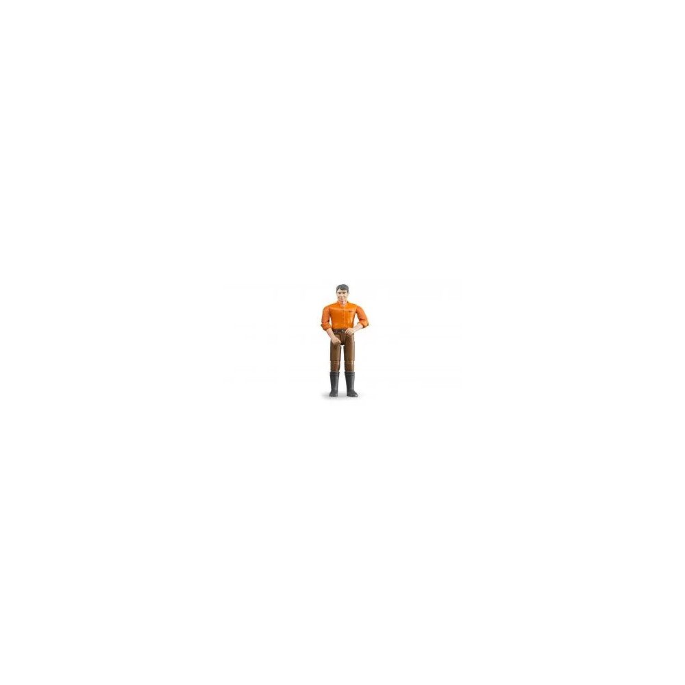 Bruder Bruder bWorld manlig leksaksfigur 60007, ljus hy, bruna jean...