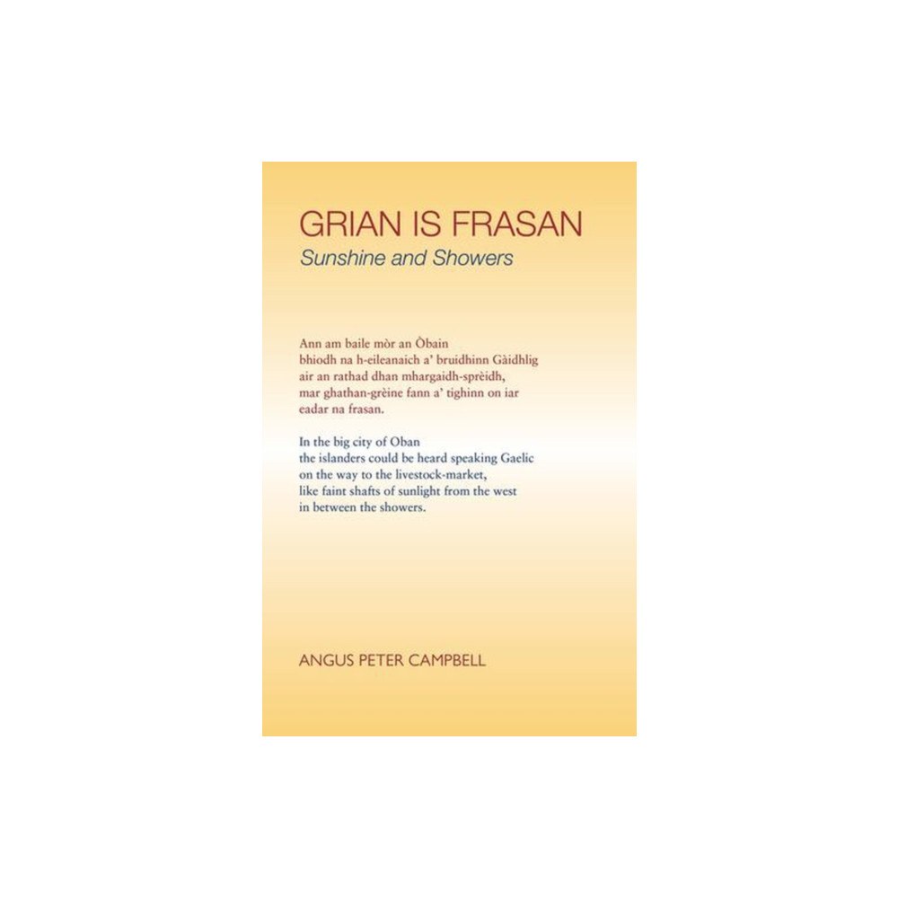 Luath Press Ltd Grian is Frasan (häftad, gla)