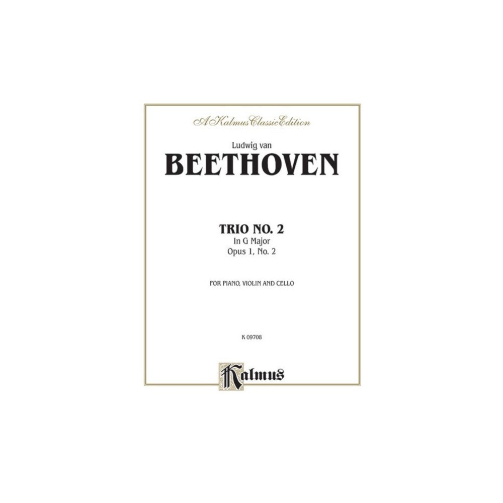 ALFRED PUBLISHING CO.(UK)LTD BEETHOVEN PIANO TRIO2 OP12 (häftad, eng)