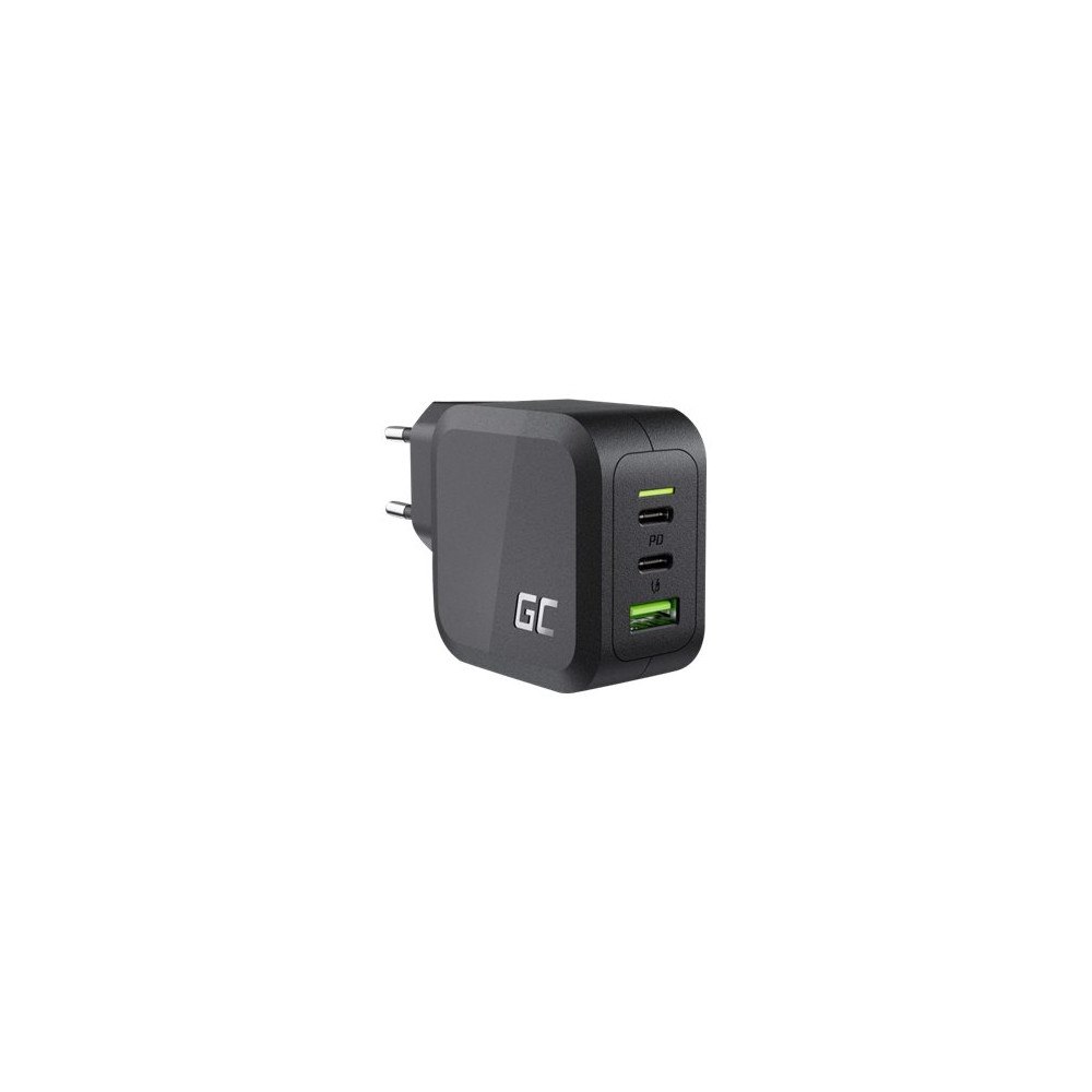 GREENCELL Green Cell PowerGaN CHARGC08 laddare 65 W 2x USB-C 1x USB-A...